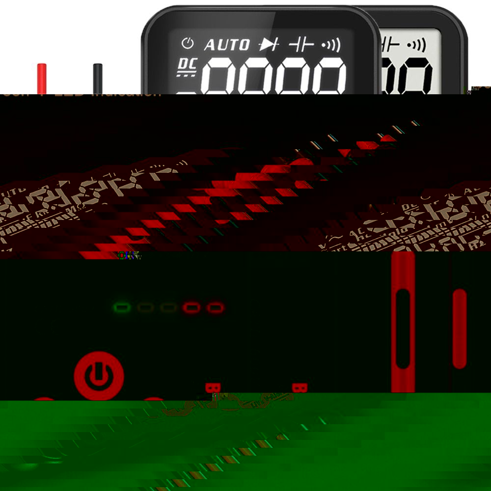 Mini Digital Multimeter ADMS7/ADMS9/ADMS9CLN 9999 EBTN Display multimetro DC AC Voltmeter Capacitance Diode NCV Ohm Live Continuity Hz Tester