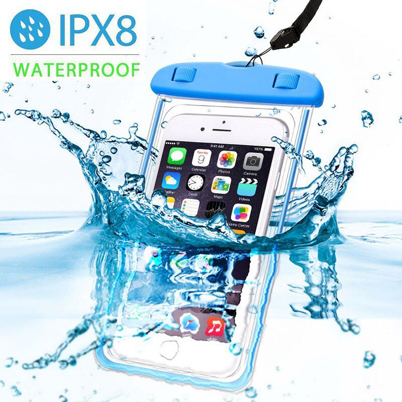 Mobile phone Case waterproof bag Swimming Bag Underwater Dry Bag Cover For iPhone Water Sports Beach Pool Skiing 8inch universal