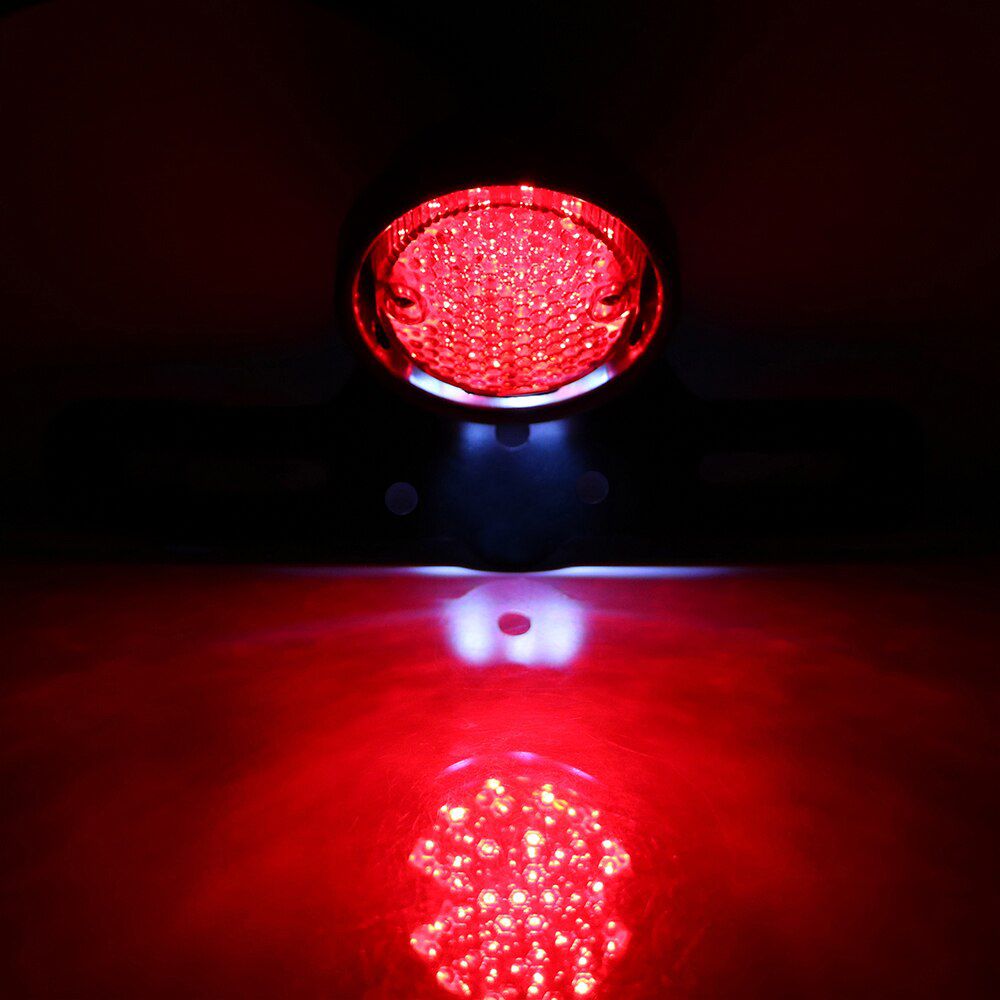 Motorbike Accessories Cafe Racer LED Motorcycle Tail Brake Stop Light Taillight Moto Rear Lights For Chopper Bobber