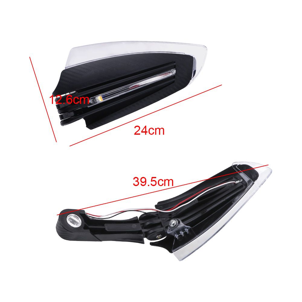 2PCS Motorcycle Hand Guard With LED Signal Light Accessories Universal,For Handlebar 22mm Outer or 15-17mm Inner Diameter