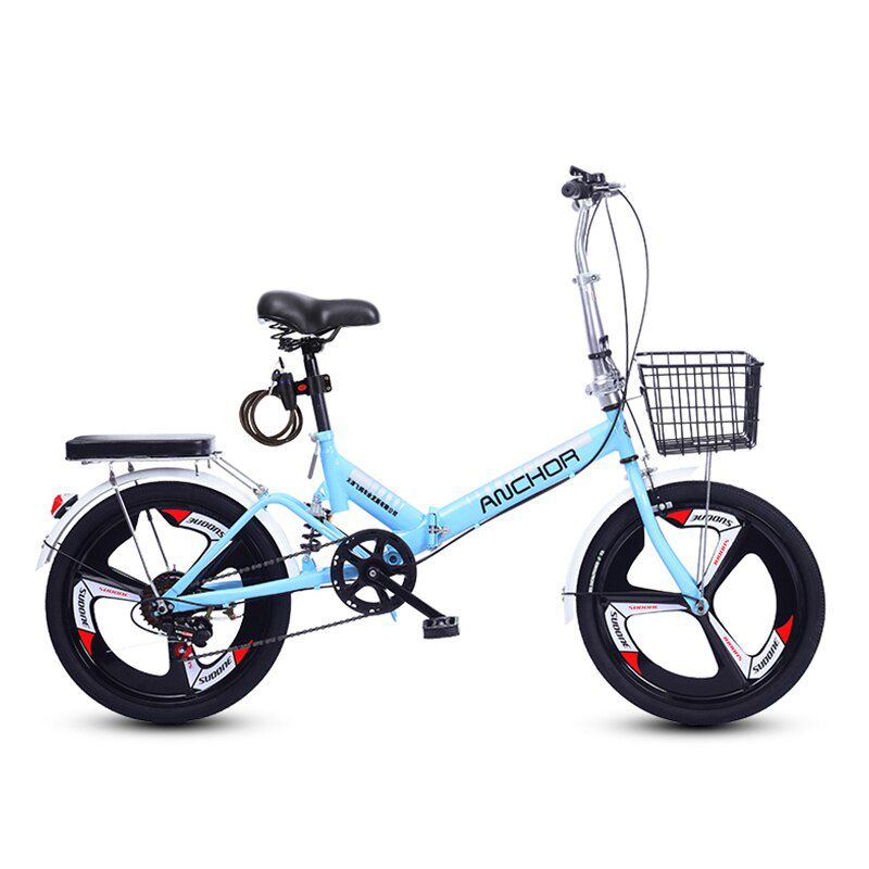 Mountain Folding Bike Variable Speed Road Bike BMX Single Speed Children's Bicycle 16.20 Inch Portable Male and Female Bicycle