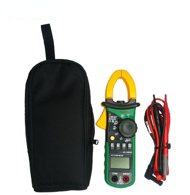 MS2008A Digital AC Clamp Meter 600A Amper Clamp Multimeter Backlight Data Hold Diode Continuity test