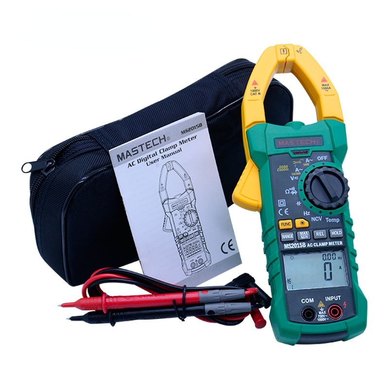 MS2015B Auto Range 6000 Counts Digital Clamp Multimeter AC/DC Tester True RMS temperature measurement