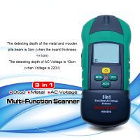 MS6906 3 in 1 multifunction metal detector wood stud thiness tester  AC Voltage scanner industrial feeler gauge