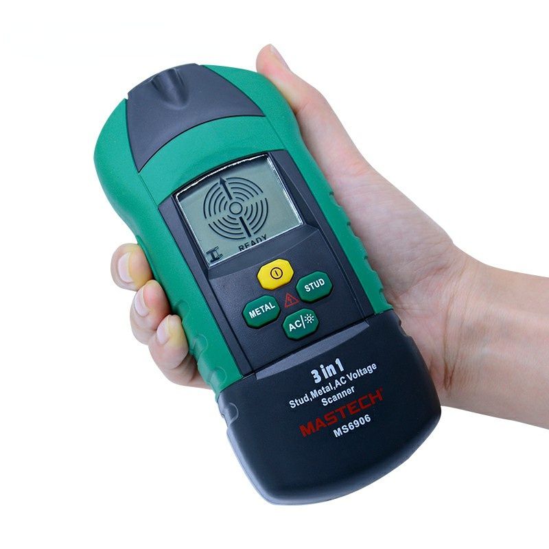 MS6906 3 in 1 multifunction metal detector wood stud thiness tester  AC Voltage scanner industrial feeler gauge