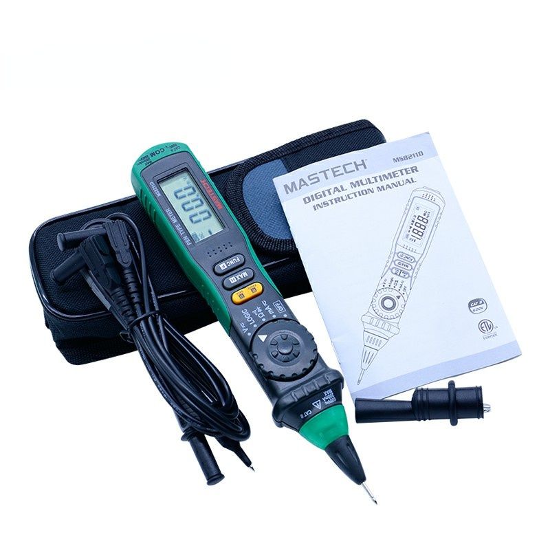 MS8211D Auto Range Digital Multimeter Pen-Type Meter DMM Multitester Voltage Current Tester Logic Level Tester