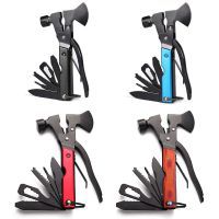 Multi-functional Hammer with Axe Wire Cutter Pliers Camping Hiking Survival Equipment Excellent Gifts for Friends Family