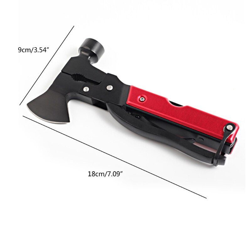 Multi-functional Hammer with Axe Wire Cutter Pliers Camping Hiking Survival Equipment Excellent Gifts for Friends Family