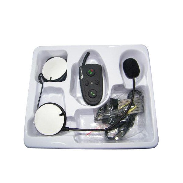 New 100m Motorcycle Helmet Headsets Intercom Bluetooth Handsfree Kit