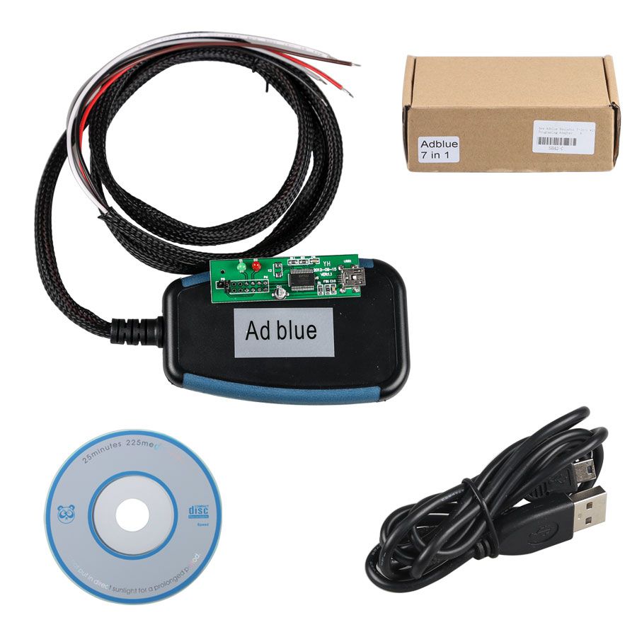 Ad-blue-obd2 Emulator 7-in-1 with Programming Adapter Best Quality