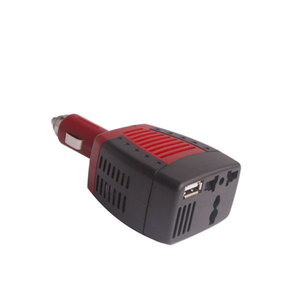 NEW Automotive Inverter USB 75W DC 12V to AC 220V Power