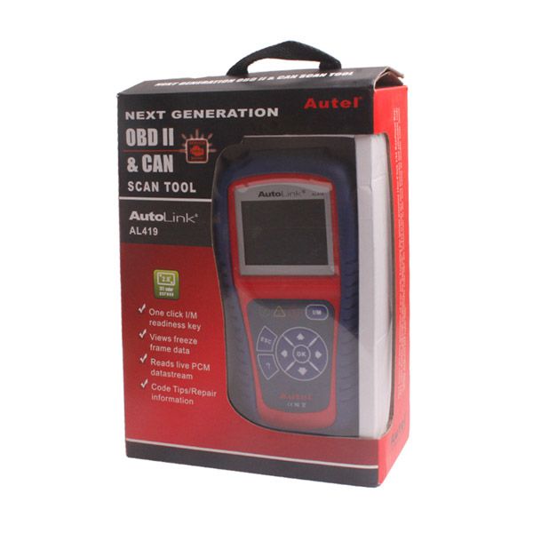 Promotion! Autel AutoLink AL419 OBDII EOBD & CAN Code Reader Support Online Update