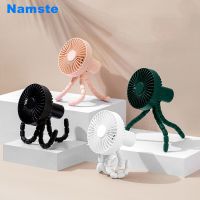 NMT 013 Variety Bracket Fan USB Charging Portable Mute High Wind Suitable For Dormitory Stroller Outdoor Office Desktop Mini Fan