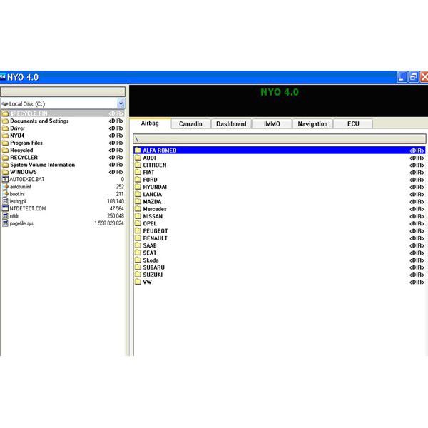 NYO V4.0 Full for Odometer RadioCar Airbag Navigator