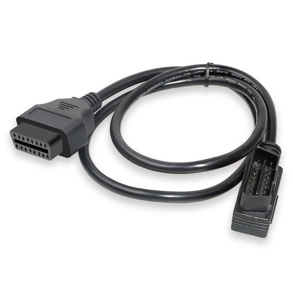 Obd2 16pin Male to Female Extension Cable Diagnostic Extender 100cm