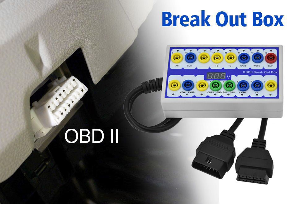 OBDII Protocol Detector & Break Out Box