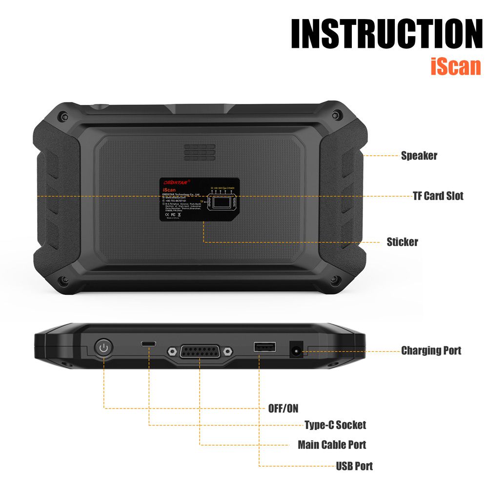 OBDSTAR iScan JAPAN Motorcycle Diagnostic Scanner & Key Programmer for HONDA KAWASAKI SUZUKI YAMAHA