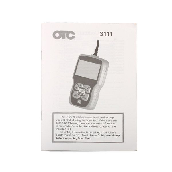 Free Shipping OTC OBDII/CAN/ABS/Airbag (SRS) Scan Tool OBD2 EOBD Code Reader 3111