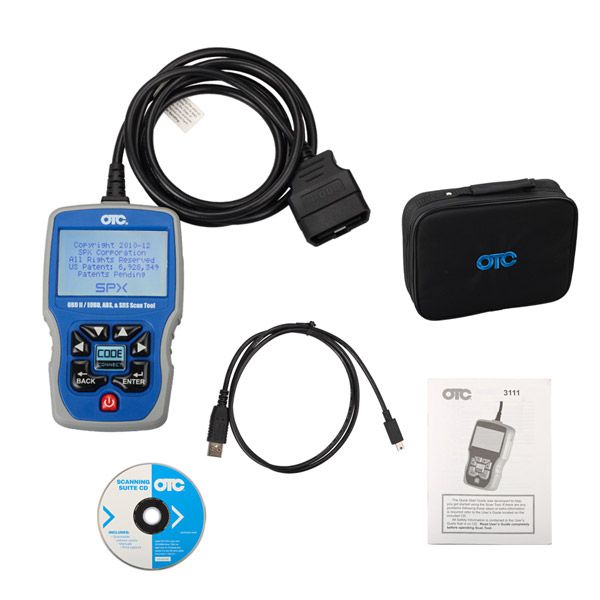 Free Shipping OTC OBDII/CAN/ABS/Airbag (SRS) Scan Tool OBD2 EOBD Code Reader 3111