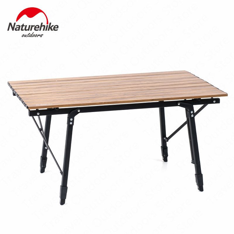 New Outdoor Folding Table Chairs Camping cot Wood Grain Aluminum Alloy Portable Fishing Chair Camping furniture