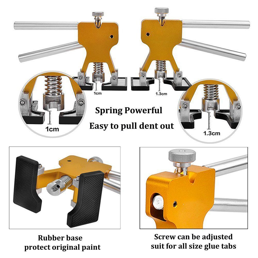 PDR tools paintless dent repair tools Dent Repair Kit Car Dent Puller with Glue Puller Tabs Removal Kits Car Auto black