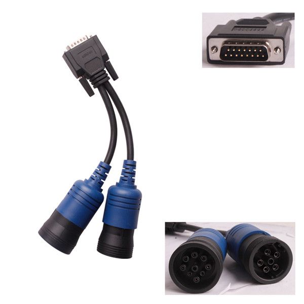 9 and 6 Pin Deutsch J1708 + J1939 Splitter Cable Adapter for XTruck USB Link Diesel Truck Diagnose Interface and VXSCAN V90