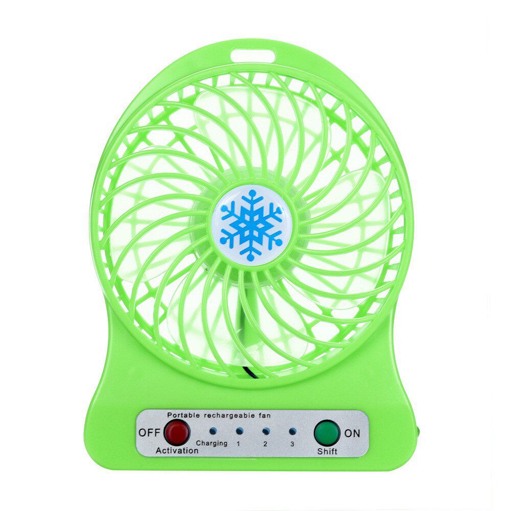 Portable Rechargeable LED Light Fan Air Cooler Mini Desk USB 18650 Battery Fan Creative Summer Air Cooler USB Fan#31