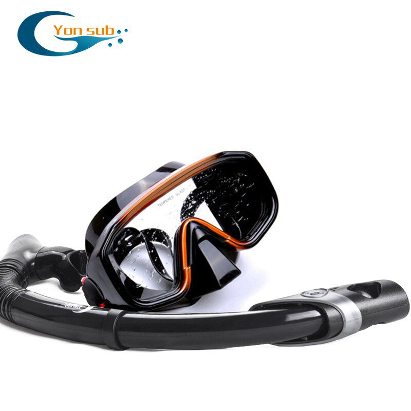 Professional Anti-fog Scuba Mask Diving Mask Underwater Swimming Silicone Mask+Breathing Tube Set Snorkeling Hunting Equipment