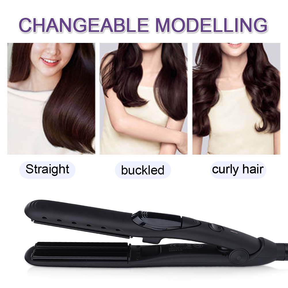 Professional Steam Hair Straightener Ceramic Vapor Hair Flat Iron Hair Straightening Iron Curler Salon Steamer Hair Styling Tool