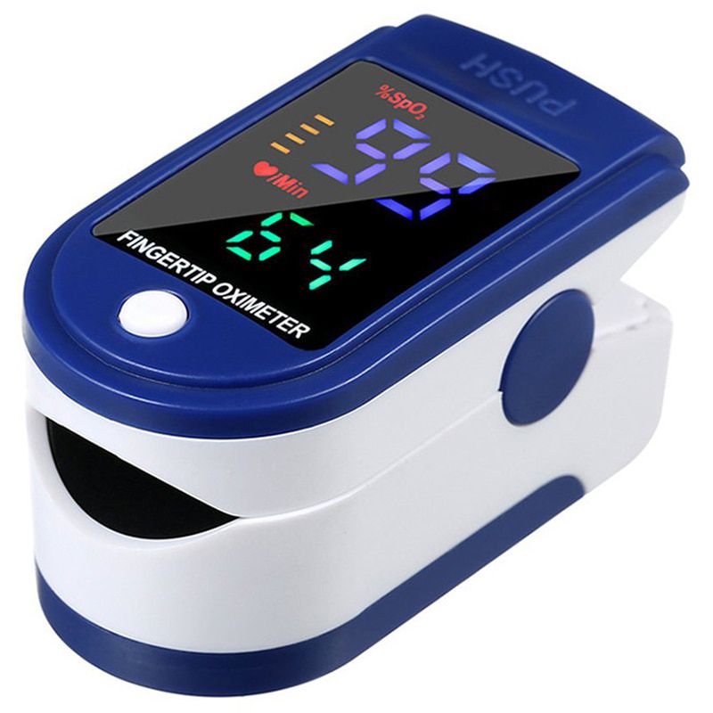 4-color LED Color Screen Finger Clip Heartbeat Pulse Oximeter Portable Heart Rate Spo2 Monitor Blood Oxygen Meter Sensor