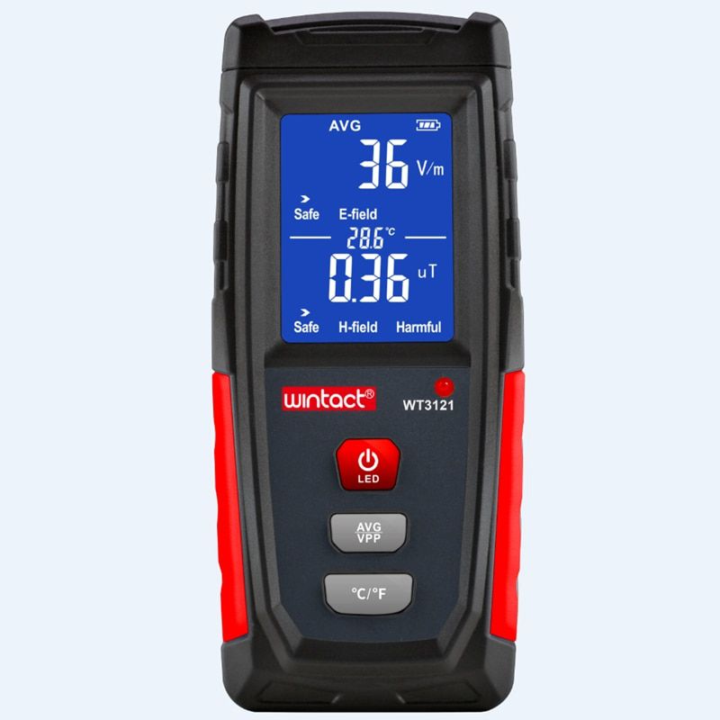 WT3121 Radiation Dosimeter With Two Uses Electric Field and Magnetic Field Radiation Tester Electromagnetic Geiger Counters EMF Meter