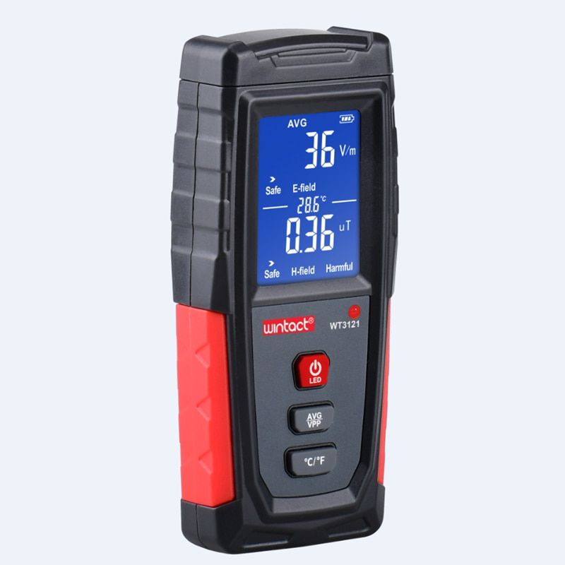 WT3121 Radiation Dosimeter With Two Uses Electric Field and Magnetic Field Radiation Tester Electromagnetic Geiger Counters EMF Meter