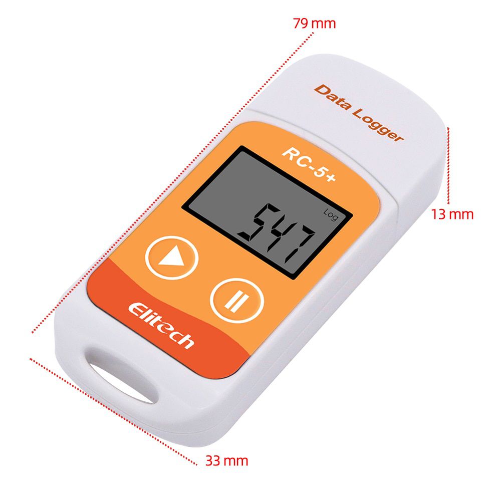 RC-5+ PDF Temperature Data Logger USB Data Logger Datalogger Recorder Upgrade for Refrigeration Cold Chain Transport Labs