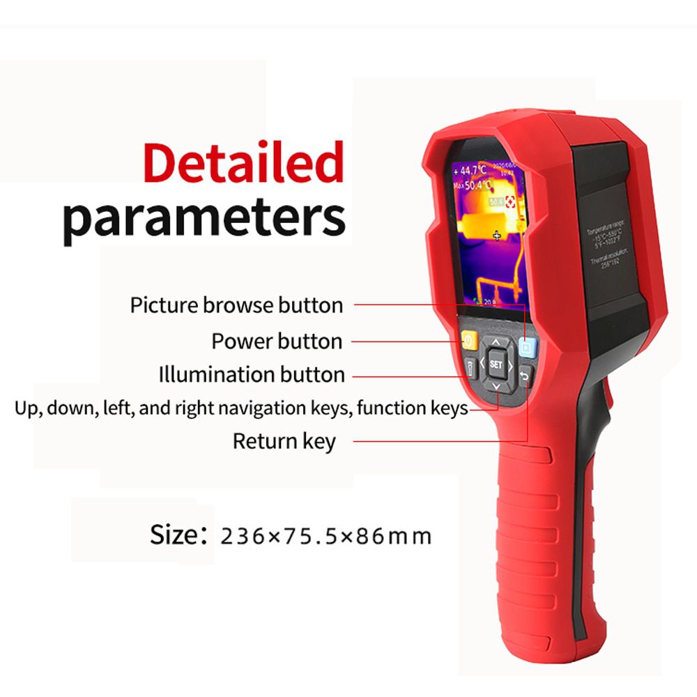 UNI-T UTi260B C200 UTi120B UTi120S Resolution 256 x 192 Infrared Thermal Imager UNI-T UTi260B Handheld Thermal Imager Infrared Thermometer