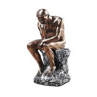 Retro Thinker Statue Ornaments Creative Europe People Figurines Resin Home Office Study Sculpture Decor Rodin Art Crafts Gifts