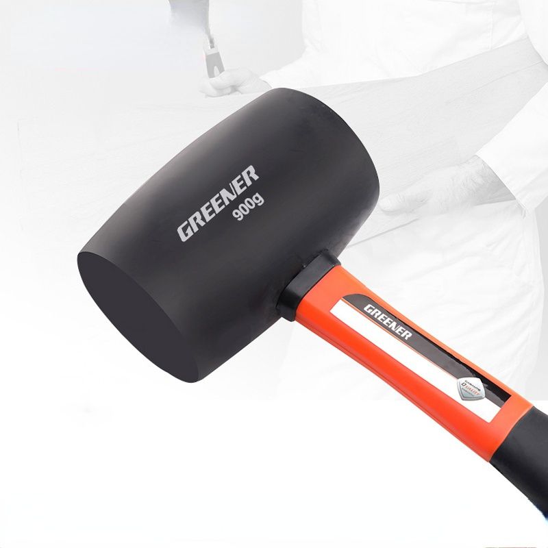 Hi-Spec Heavy Duty Mallet Rubber Hammer Professional Floor Ceramic Tile Installation Fiberglass Hammer Hand Tools