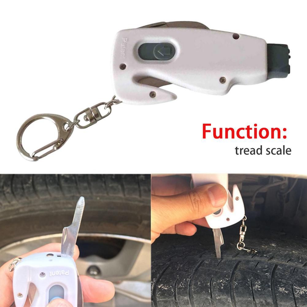 Safety Hammer Car Hanging Accessories Ornaments Decoration Key Chain Knife Life Saving Seat Belt Cutter Break Window Glass