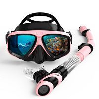 2021 Scuba Diving Mask Set Anti Fog Goggles with Snorkel Glasses Tube Adjustable Strap for Women Men Adult Swimming Mask