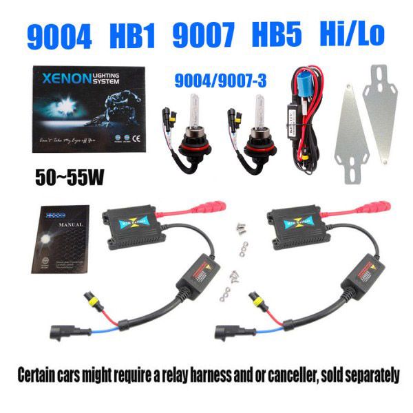 SLIM XENON HID KIT H4 H13 9004 9007 Hi/Lo