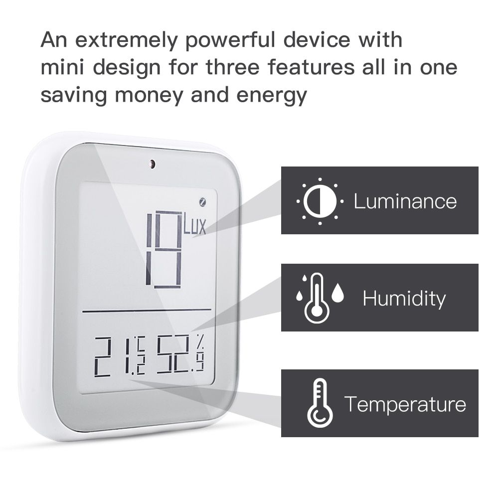 WIFI/ZigBee/BT Tuya Smart Temperature and Humidity Sensor Smart Temperature Humidity Detector APP Remote Work With Alexa Google