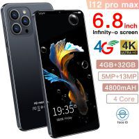 2021 Smartphones I12 Pro Max Smart Phone Unlocked Android 4+32G RAM 6.8