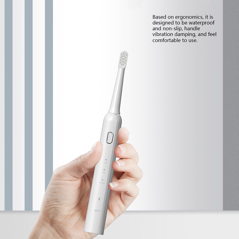 Sonic Electric Toothbrushes For Adults Kid Smart Timer Whiten Teeth Brush IPX7 Waterproof ABS POM Non-Toxic Protection Material