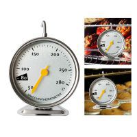 Stainless Steel BBQ Thermometer Hang Or Stand Large Dial Baking Oven Cooking Meat Food Temperature Measurement Kitchen Tools