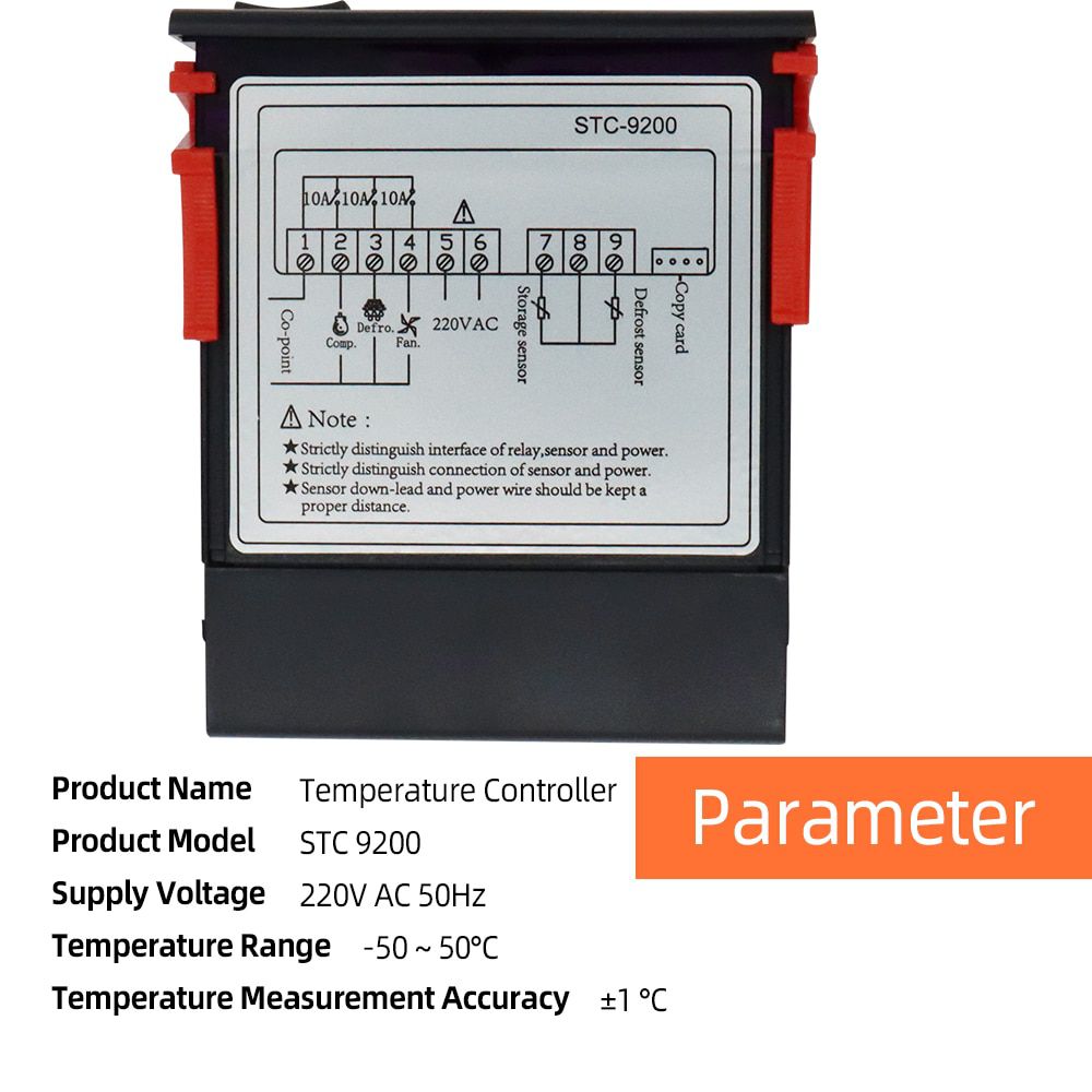 STC-9200 Micromputer temperature controller Thermostat Regulator Thermoregulator with refrigeration defrost fan alarm function