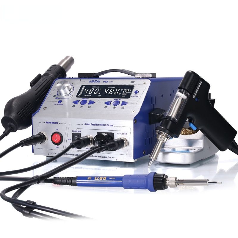 YIHUA 948-II Suction Tin Gun Desoldering Station Hot Air Gun Soldering Iron Suction Pen 4 IN 1 Intelligent Soldering Station