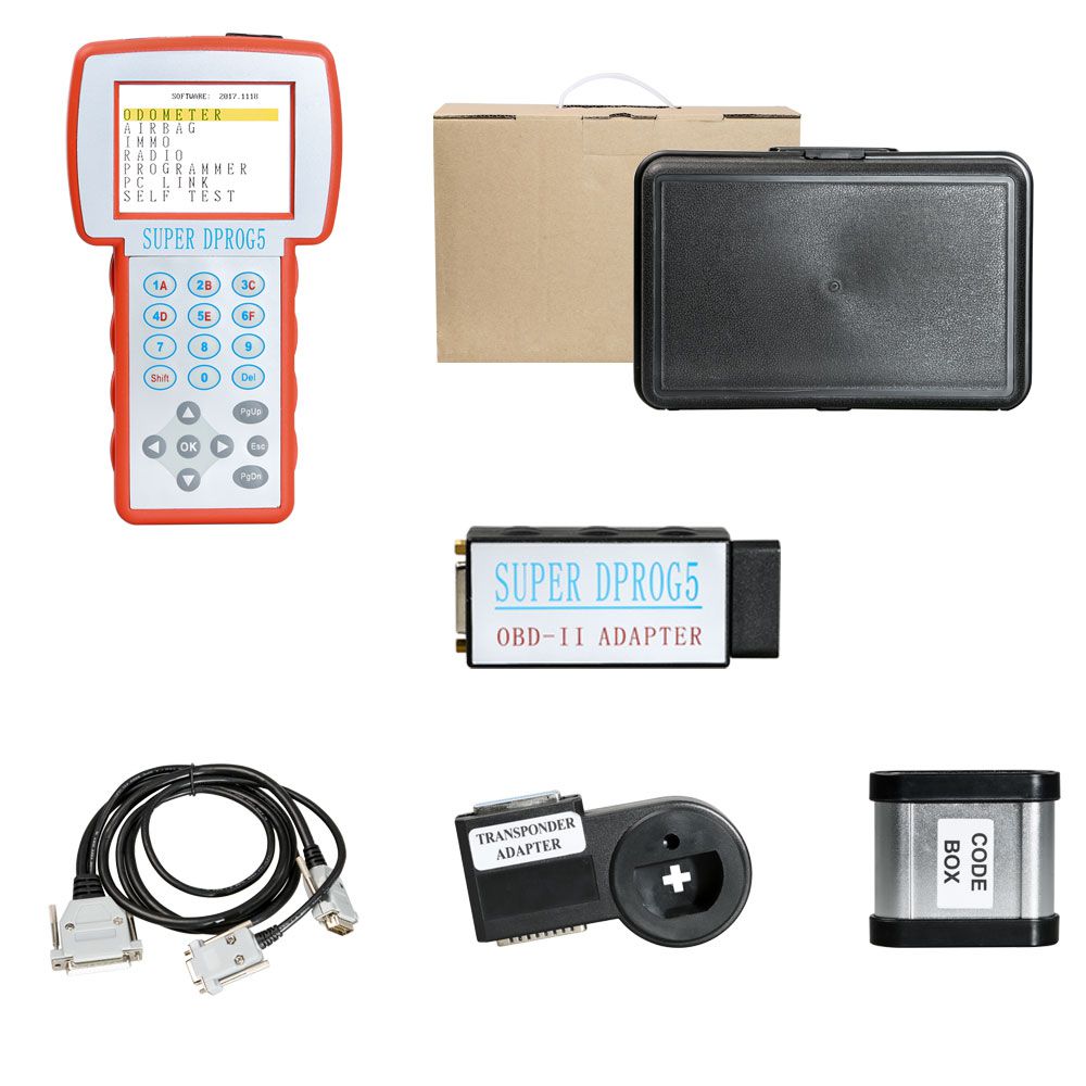 Super Dprog5 IMMO Odometer Airbag Reset OBD Tool 3 in 1 for BMW Benz and V-A-G vehicles replace Data Smart 3+