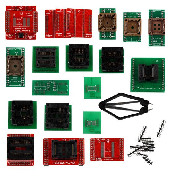 Super Mini Pro TL866A Eeprom Programmer Plus Full Set 21pcs Socket Adapters EEPROM 8051 AVR MCU FLASH BIOS