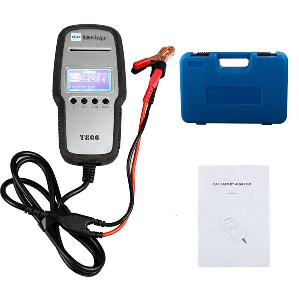 New T806 Battery Tester 12V Automotive Battery Analyzer with Printer