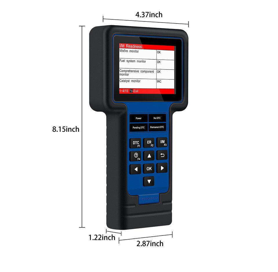 THINKCAR THINKSCAN 601 Professional Scanner Full OBD2 Car Diagnostic Tool For Engine ABS SRS Systems with Oil EPB SAS TPMS Reset