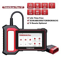 THINKCAR Thinkscan Plus S7 OBD2 Scanner ETS RESET Code Reader Professional Scan Tools Full System Car Diagnostic Tool free ship